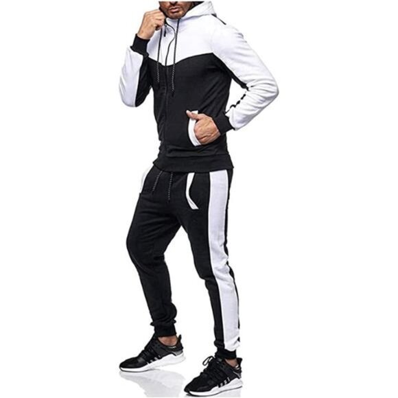 Track Suits for Men Set Full Zip Sweatsuit Outdoor Jogging Men Tracksuits - Picture 3 of 5